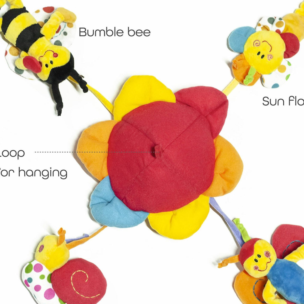 Moon 360° Rotating Crib Hanging Musical Toy – Bumblebee Design