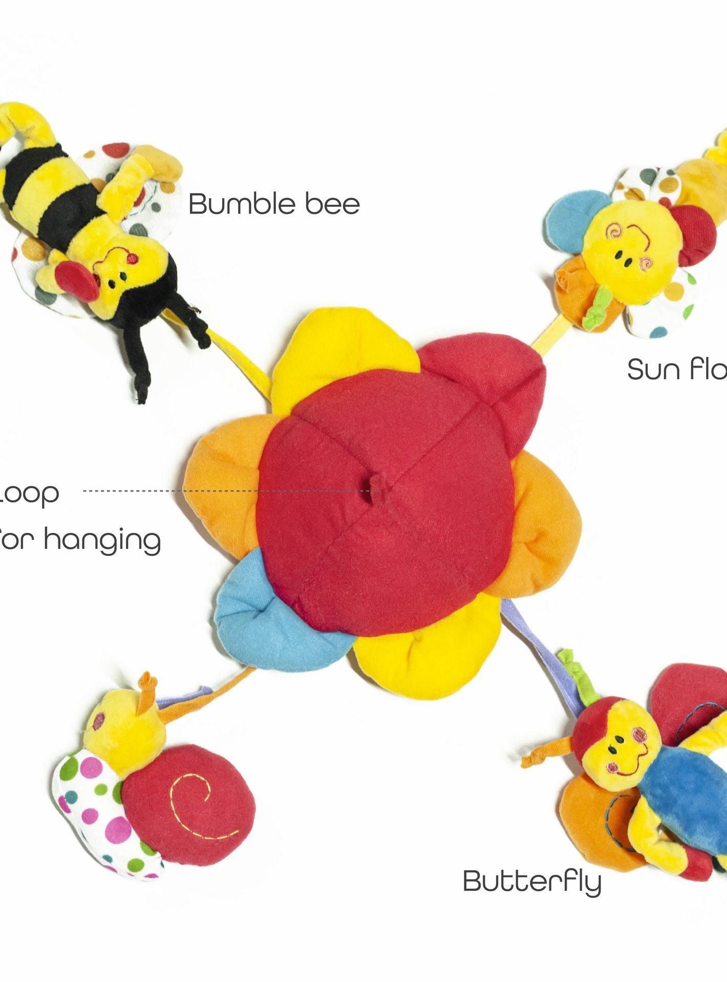 Moon 360° Rotating Crib Hanging Musical Toy – Bumblebee Design