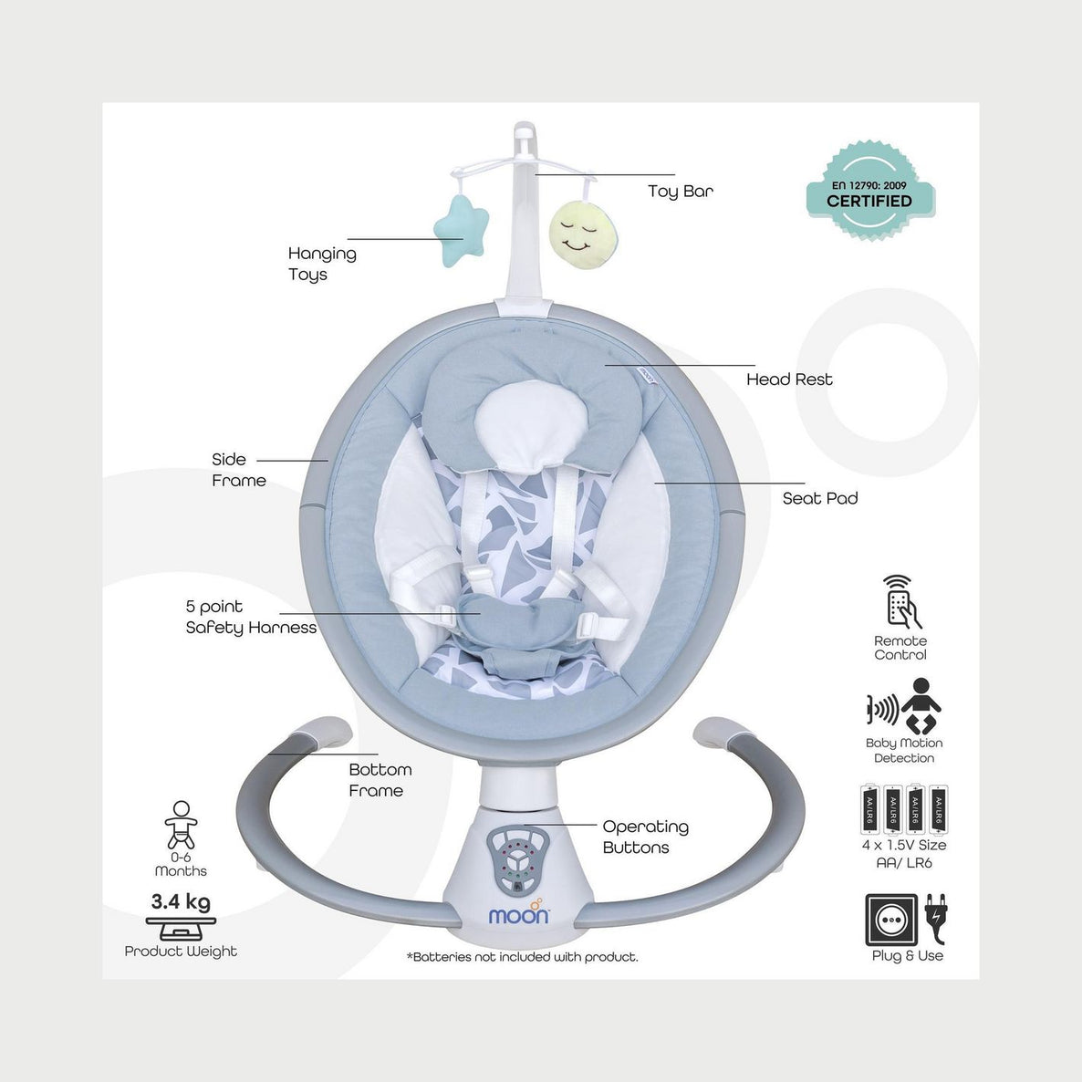 مون - كرسي هزاز موسيقي