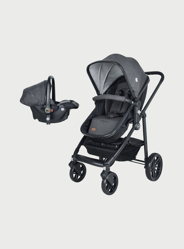 MOON Tres 3 in 1  Travel System -Black