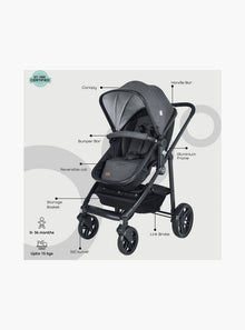 MOON Tres 3 in 1 Travel System -Black