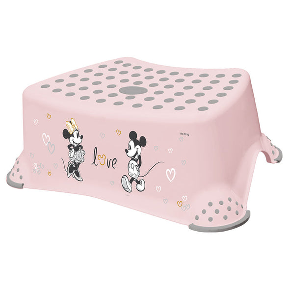 Keeper Baby Disney-Double Step Stool W/Anti-Slip - Pink