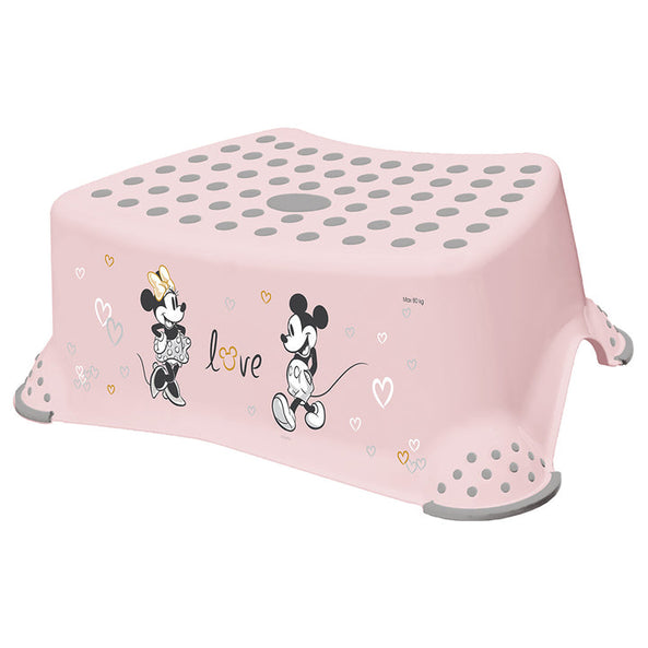 Keeper Baby Disney-Double Step Stool W/Anti-Slip - Pink