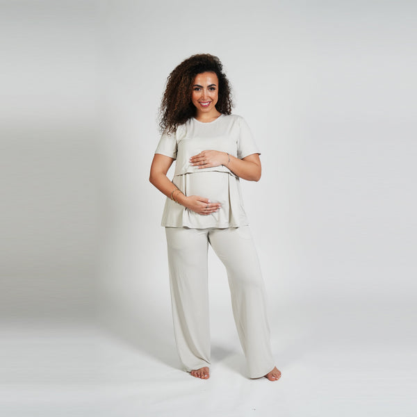 The Everyday Maternity Pants - Beige