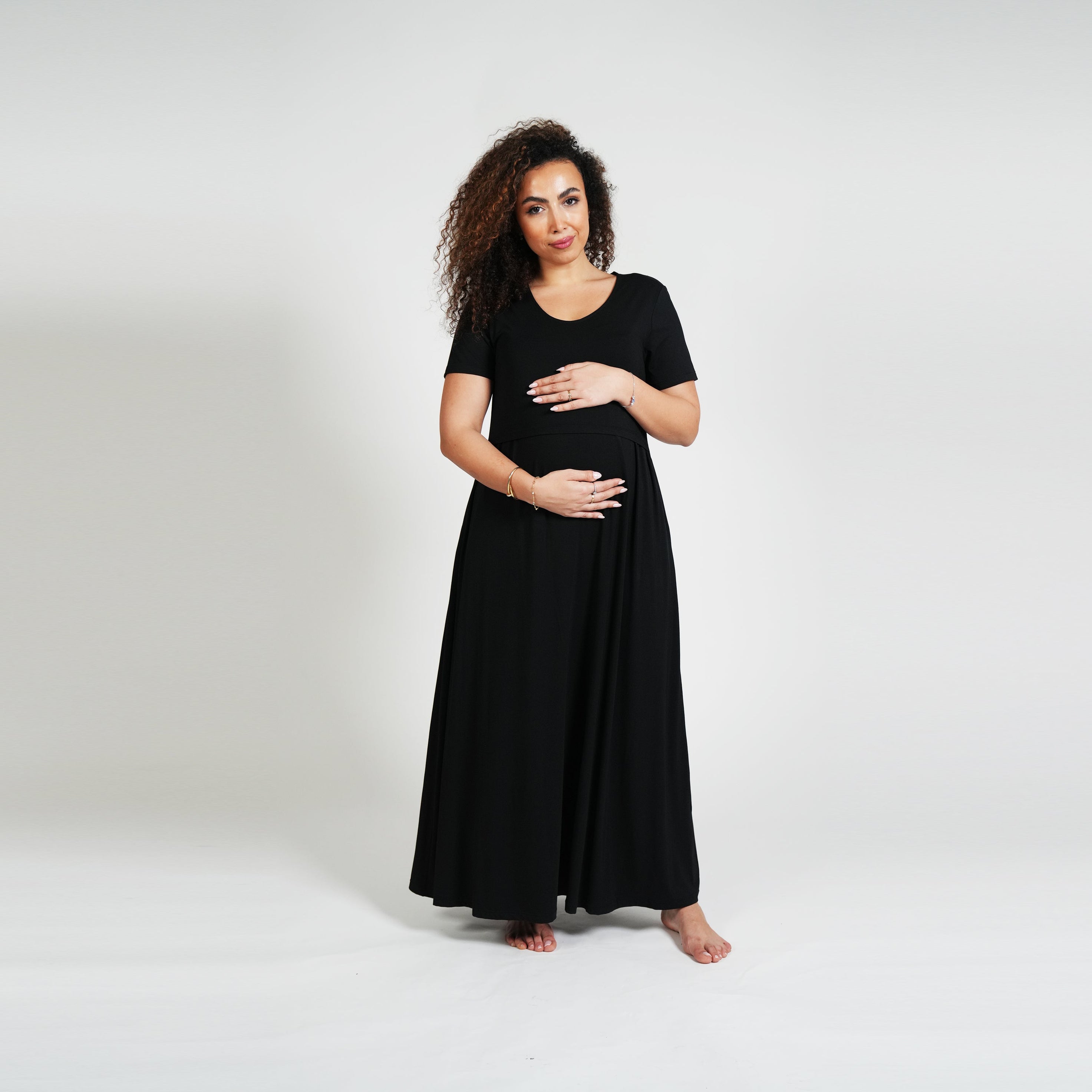 Everyday Nursing Dress - Black