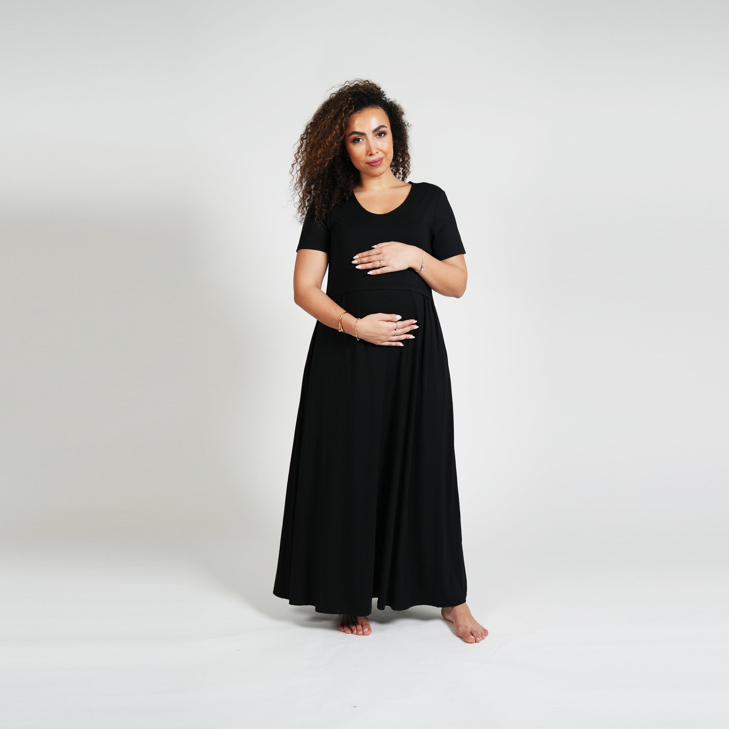 Everyday Nursing Dress - Black