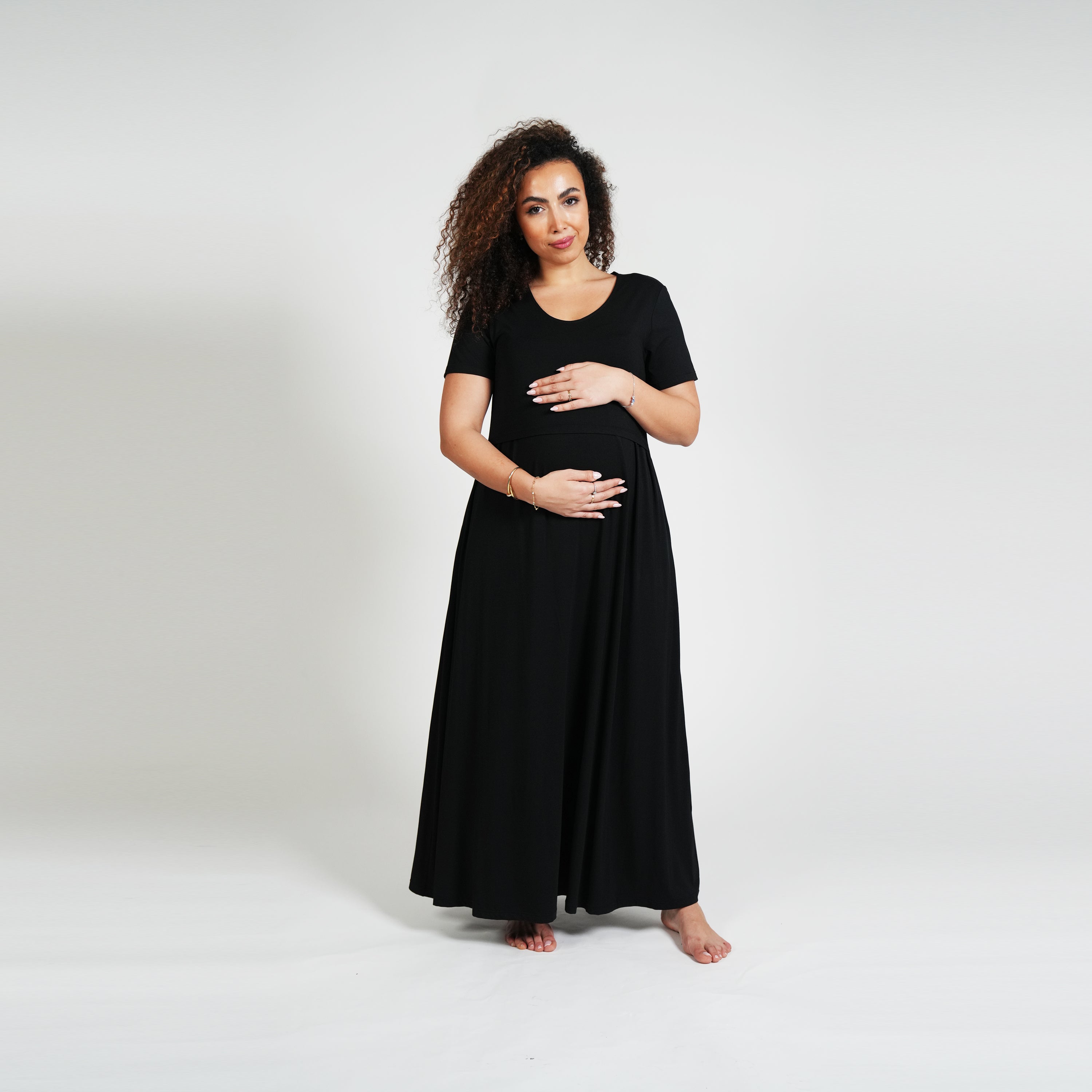 Everyday Nursing Dress - Black