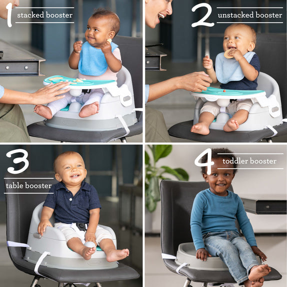 Infantino Grow-With-Me 4-in-1 Two-Can-Dine Deluxe Feeding Booster