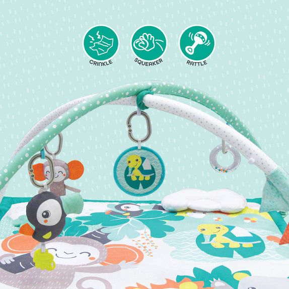 Moon jungle friends play mat om baby playmat activity gym
