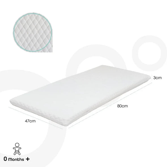 Moon Baby Quilted Mattress (80 x 47 x 3 cm)