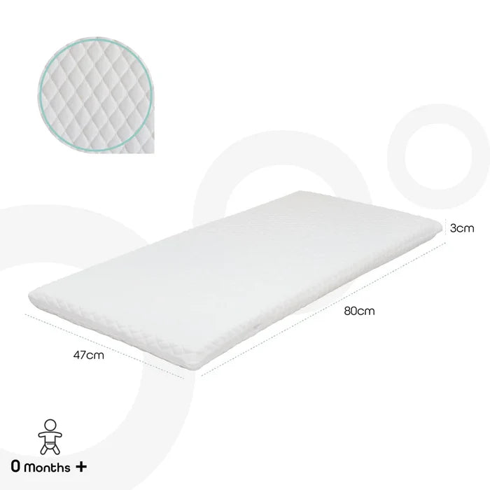 Moon Baby Quilted Mattress (80 x 47 x 3 cm)