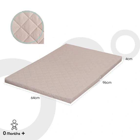 Moon 2 fold travel cot mattress 96 x 64 x 4 cm