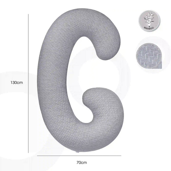 Moon Ultimate Comfort 4-in-1 Maternity Pillow – Grey