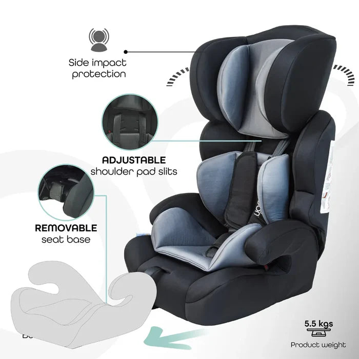 Moon Tolo Car Seat (Group 1,2,3) - Grey