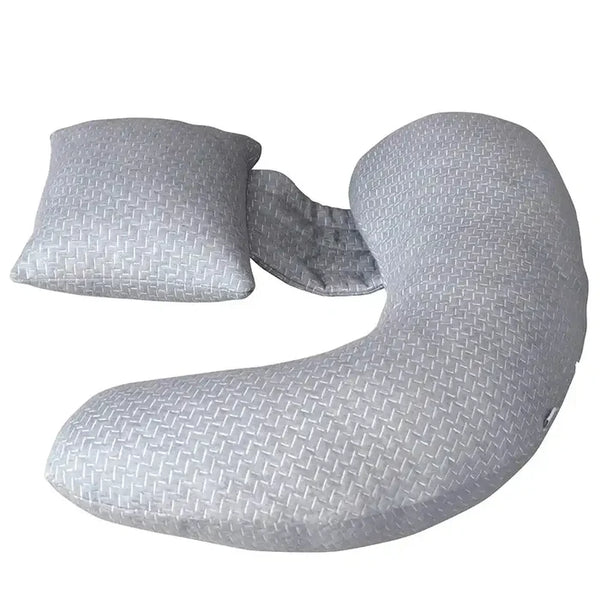 Moon Bamboo Multi-Position Pregnancy Pillow (Grey)