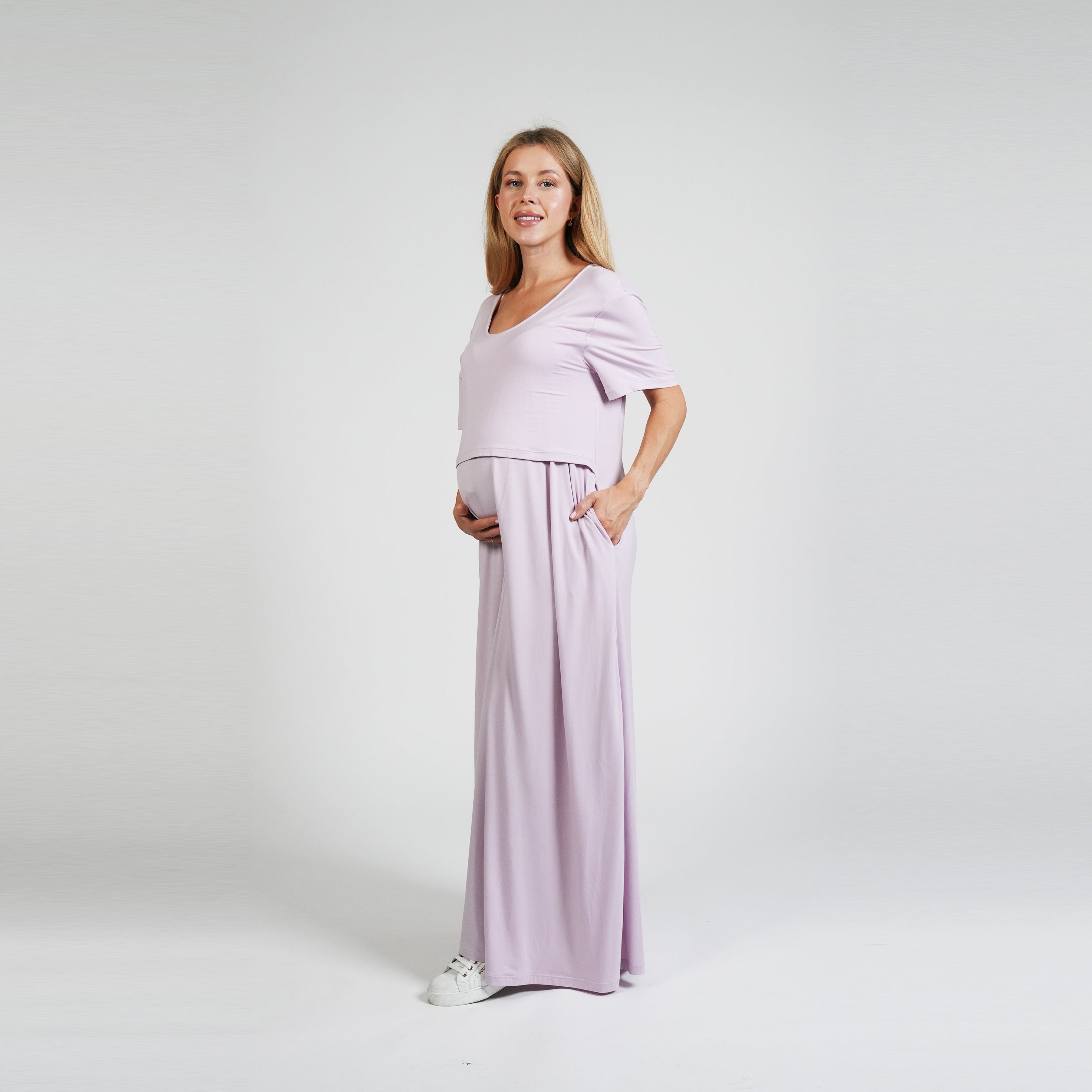 Everyday Nursing Dress - Lavender