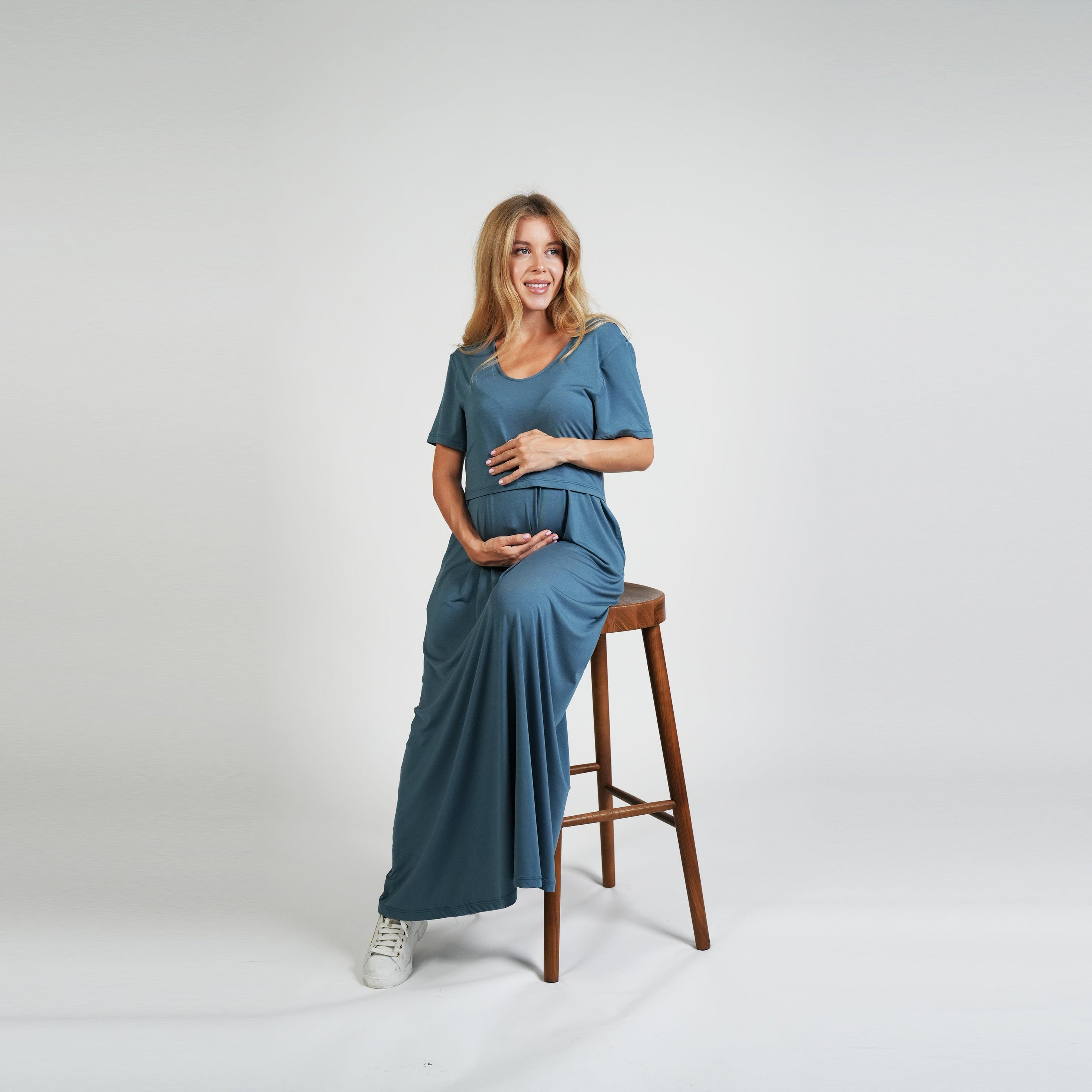 Everyday Nursing Dress - Navy