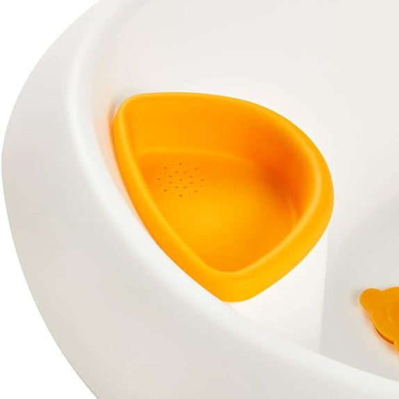 Keeeper disney baby bath with soft handle plug and bath chair wtp white