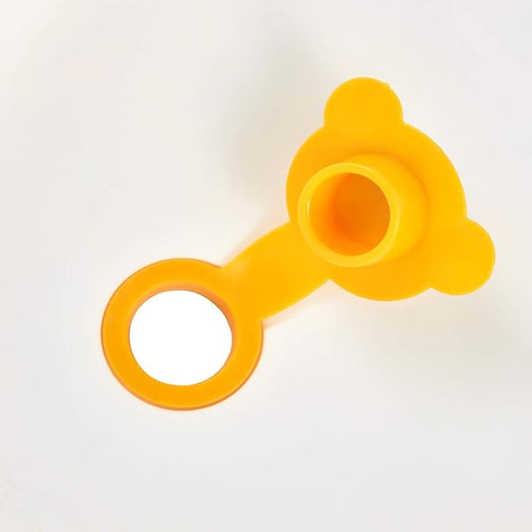 كيبر- حوض استحمام أطفال مع مقبض ناعم - أبيض