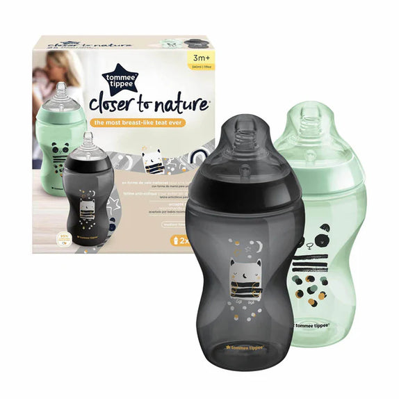Tommee Tippee Closer to Nature Feeding Bottle, 340ml x 2 - MamaApp