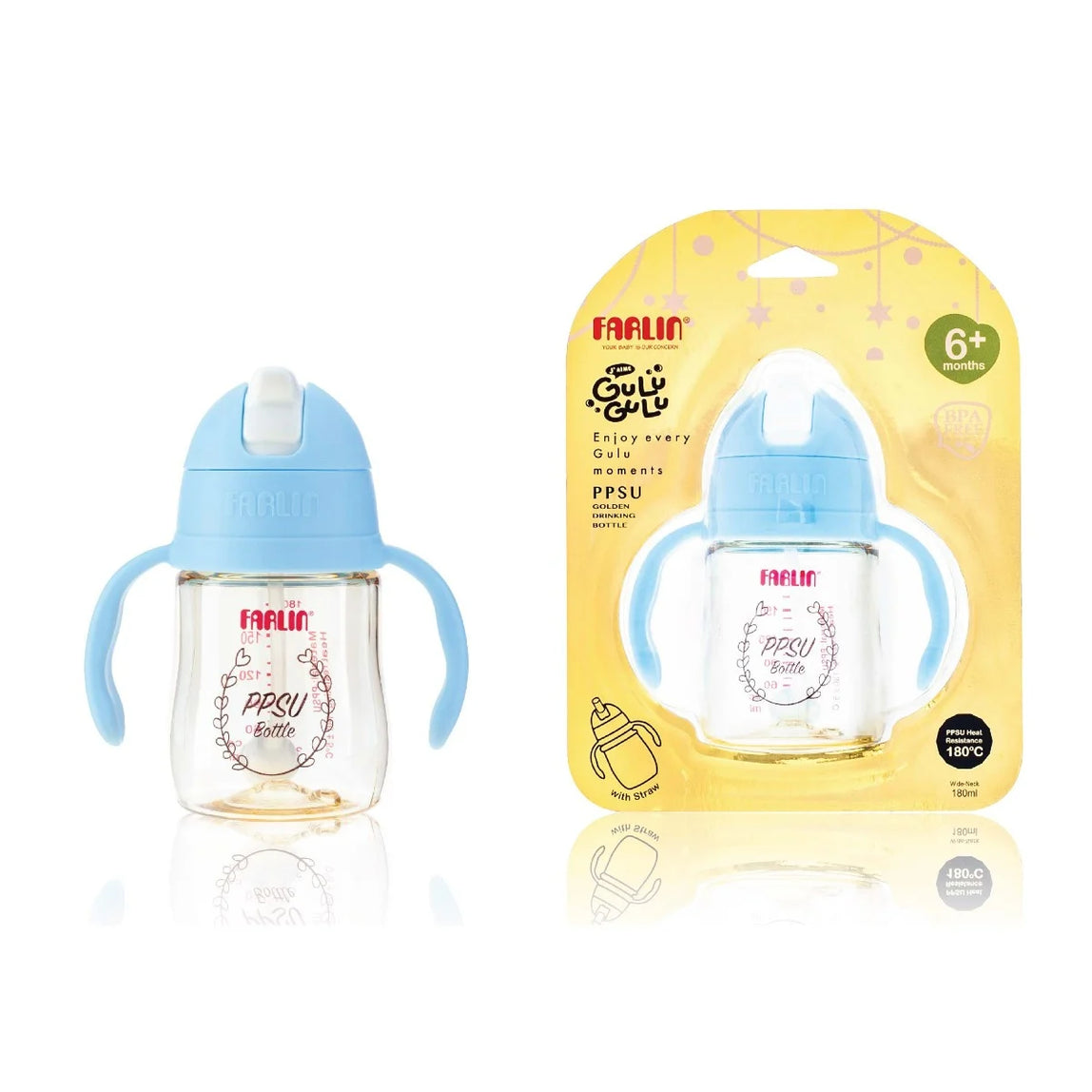 Farlin Straw Training Cup 180 ml - MamaApp