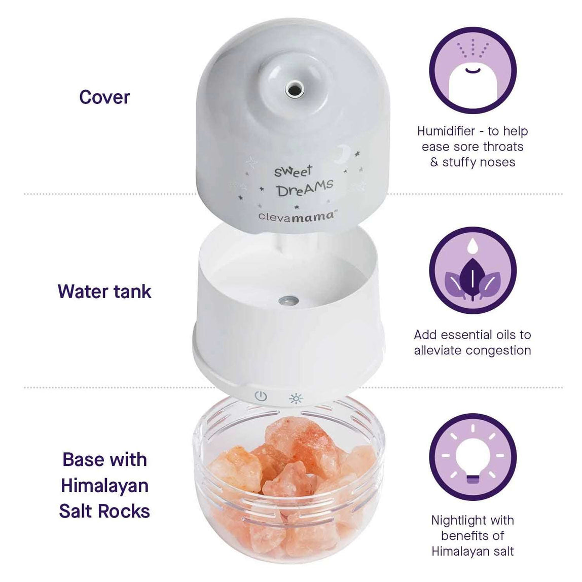 ClevaMama ClevaPure Salt Lamp - MamaApp