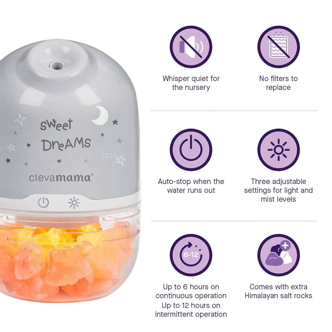 ClevaMama ClevaPure Salt Lamp - MamaApp