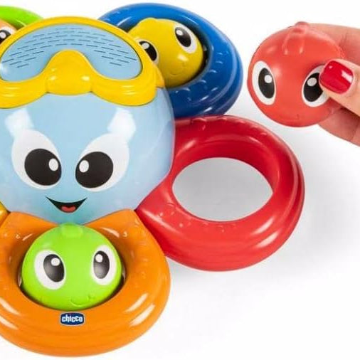 Chicco Gioco Bagno Billy il Polpo Bath Toy, Multi-Coloured
