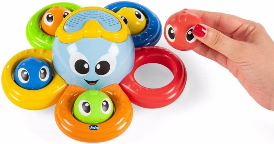 Chicco Gioco Bagno Billy il Polpo Bath Toy, Multi-Coloured