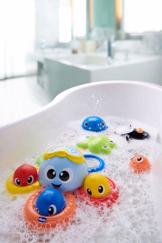 Chicco Gioco Bagno Billy il Polpo Bath Toy, Multi-Coloured