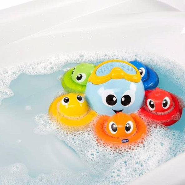 Chicco Gioco Bagno Billy il Polpo Bath Toy, Multi-Coloured