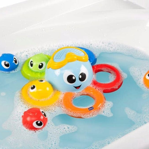 Chicco Gioco Bagno Billy il Polpo Bath Toy, Multi-Coloured