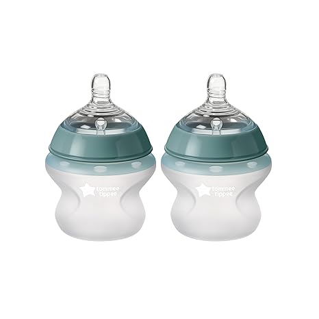 Tommee Tippee Closer to Nature Silicone Baby Bottle - 5oz, Pack of 2