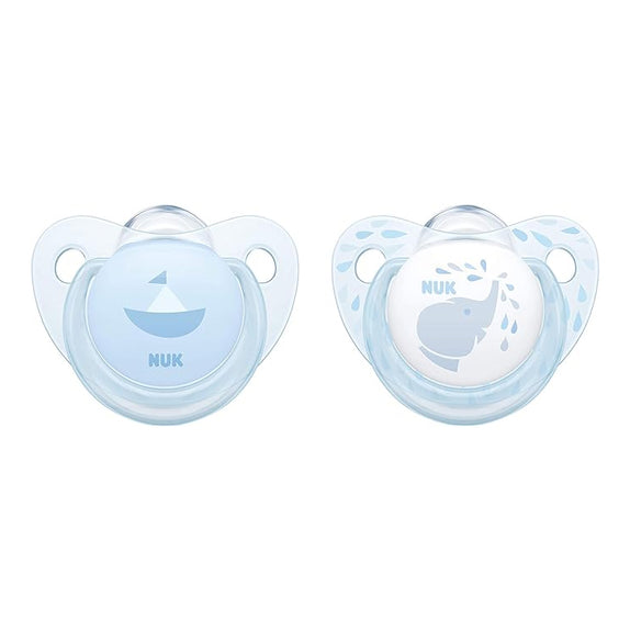 NUK Pacifier Silicone Size 1 Baby Blue (1 Pc) - MamaApp
