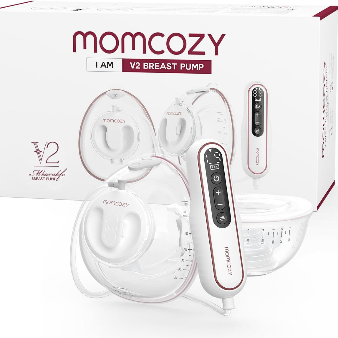 Momcozy V2 Pro Ultra Light Wearable Breast Pump in Qatar