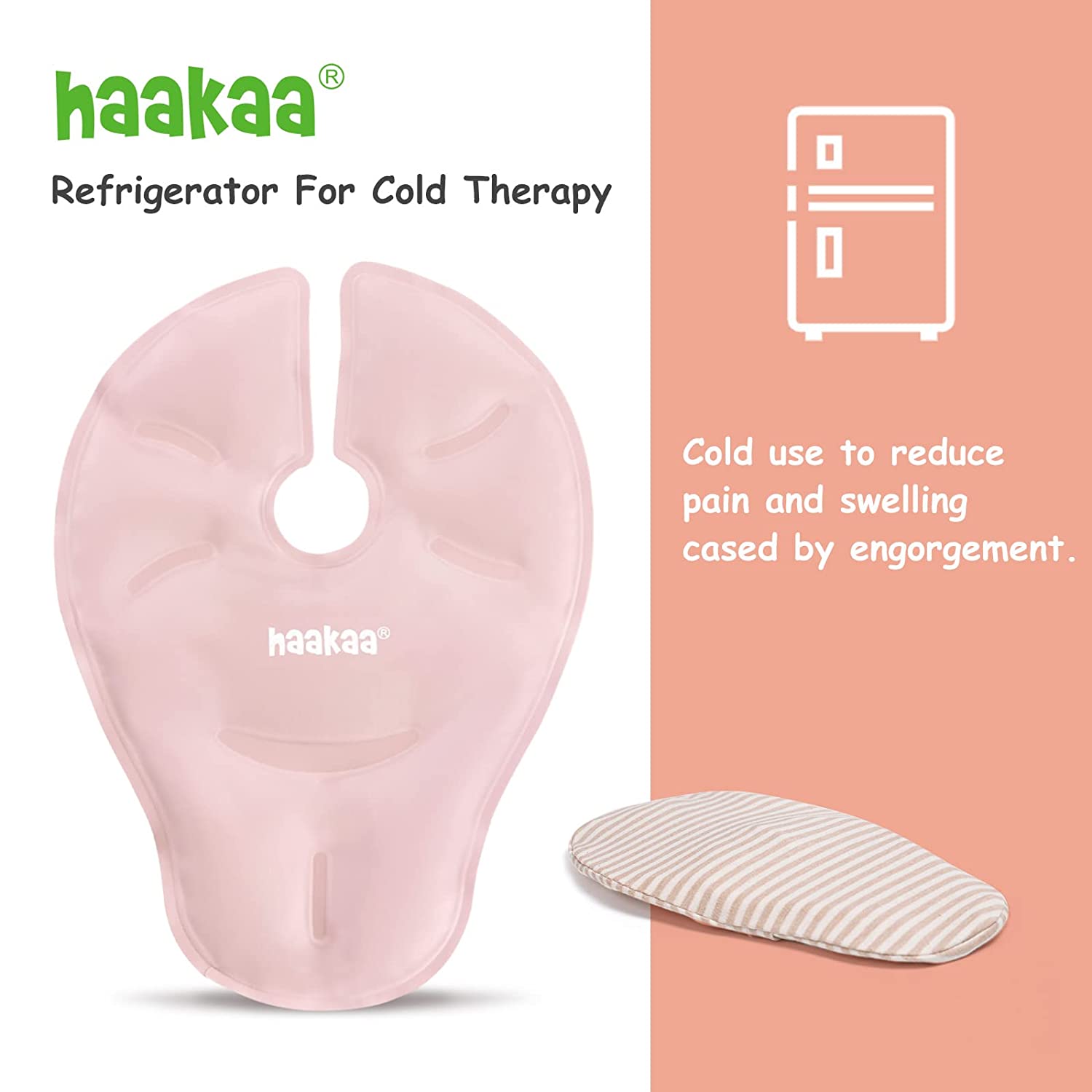 Hot & Cold Reusable Breast Compression Pads, Blush – Haakaa
