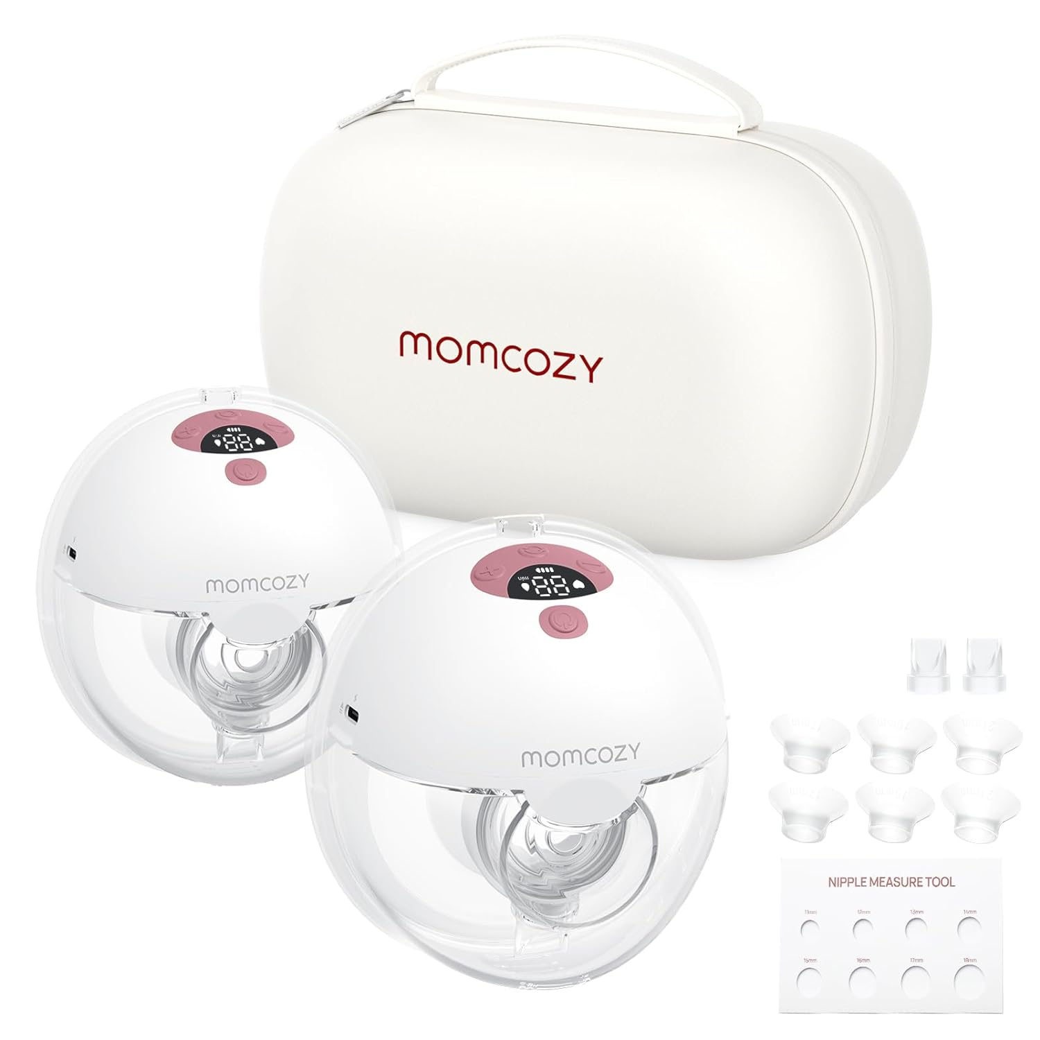 Momcozy M5 Double Wearable Breast Pump Maroon in Qatar
