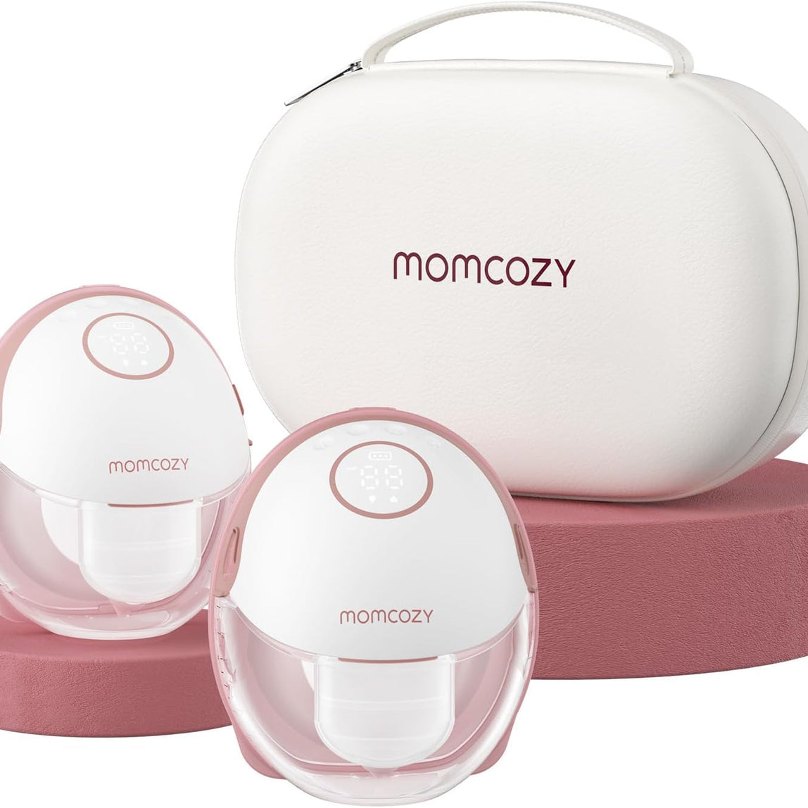 Momcozy M6 Maroon Double Wearable Breast Pump in Qatar