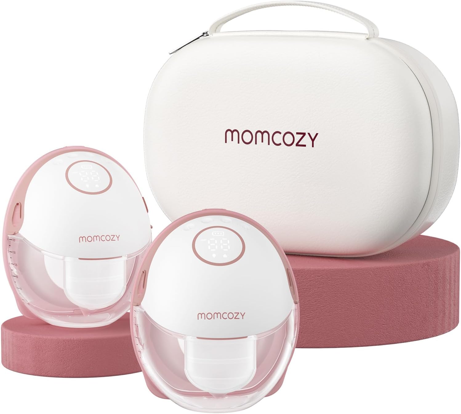 Momcozy M6 Maroon Double Wearable Breast Pump in Qatar