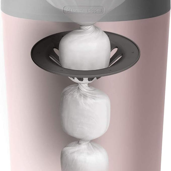Tommee Tippee Twist and Click Nappy Disposal Tub, Pink