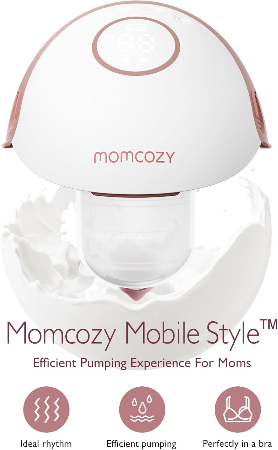 Momcozy mobile style m6 breast pump single maroon
