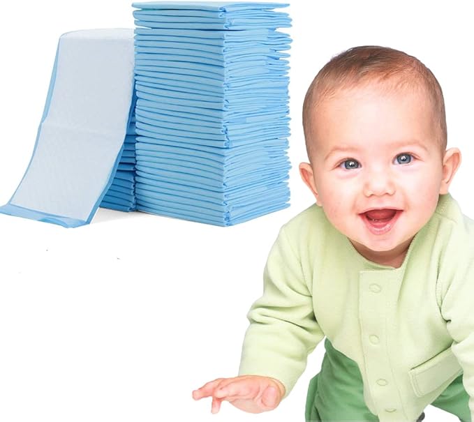 Little Story - Disposable Diaper Changing Mat 50Pcs- Blue
