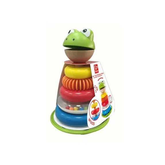 Hape mr frog stacking rings