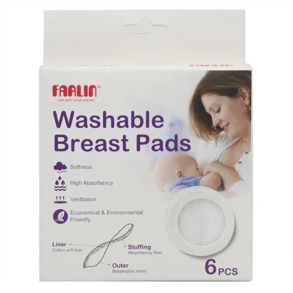 Farlin Washable Breast Pads (Pack of 6)