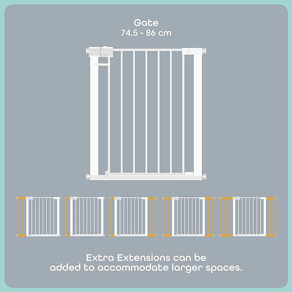 Moon safety gate 74 5 86 cm