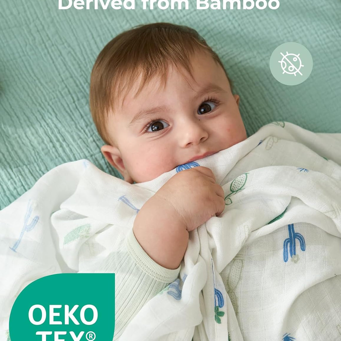 Momcozy Muslin Swaddle Blankets - Bravery (pack of 4)