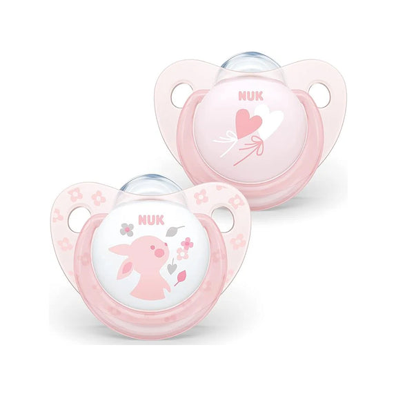 NUK Pacifier Silicone Size 1 Baby Rose (2 Pcs) - MamaApp