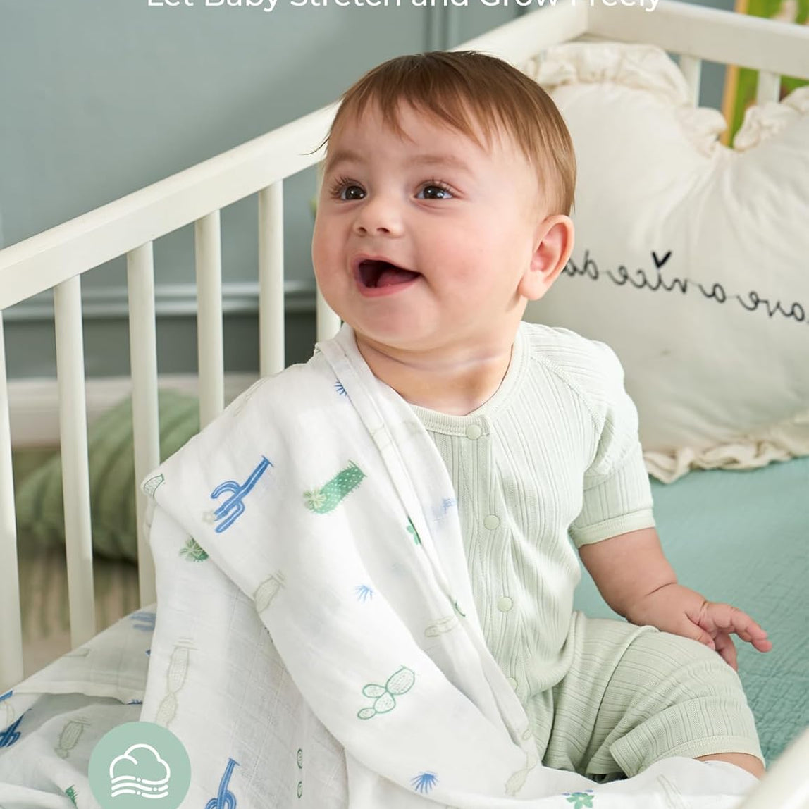 Momcozy Muslin Swaddle Blankets - Bravery (pack of 4)