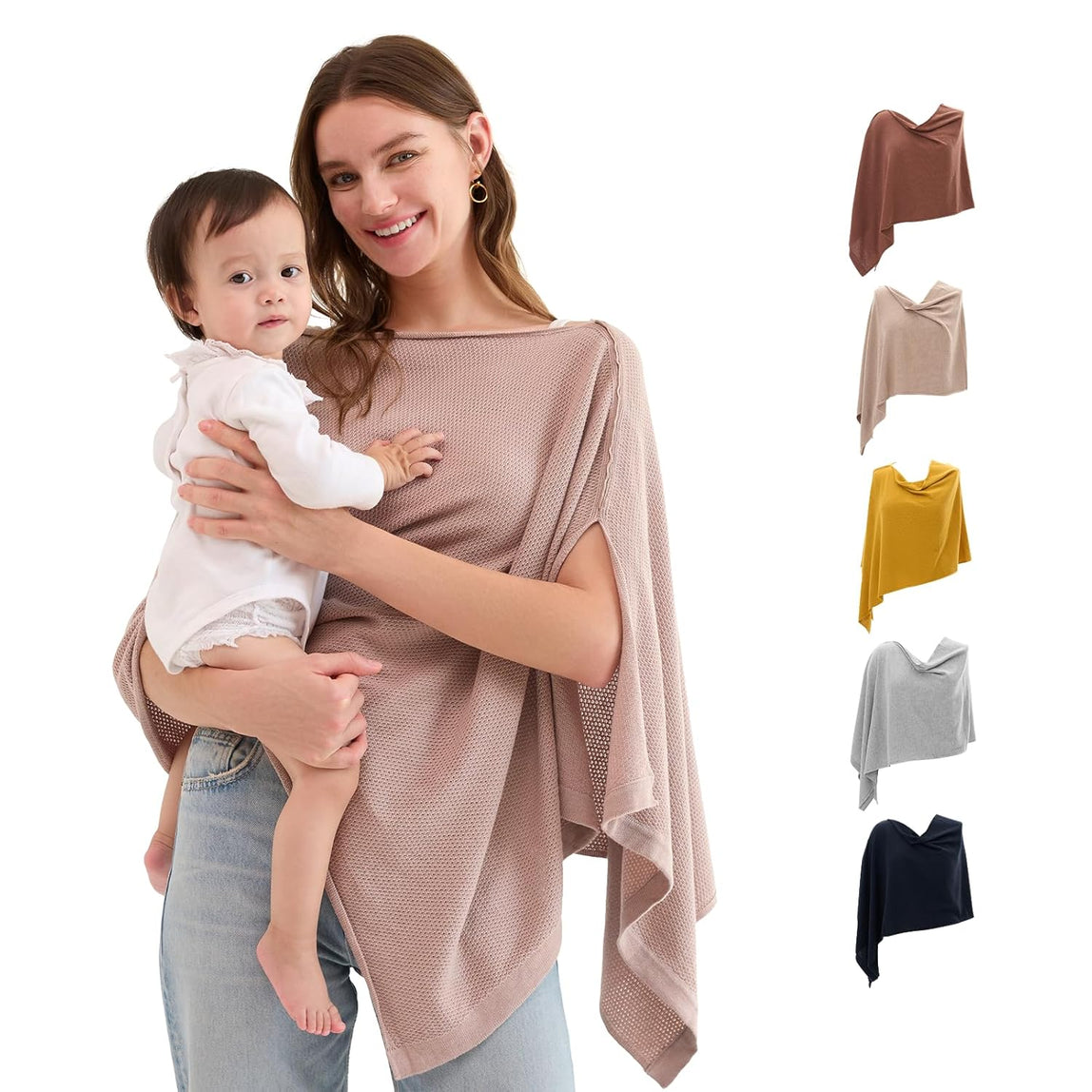 Momcozy Nursing Cover for Breastfeeding (Brown)