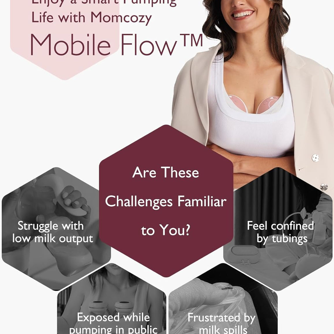 Momcozy mobile flow m9 breast pump double